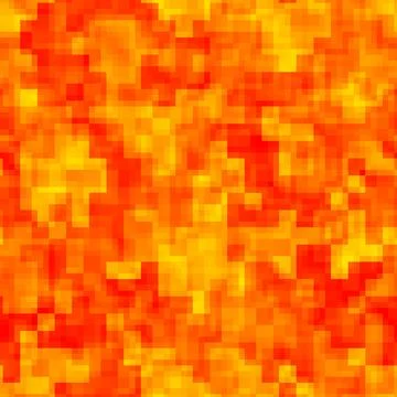 Lava seamless mosaic pattern in sun fire colors EPS10 vector texture file Stockillustratie