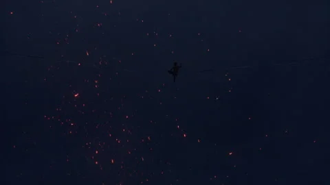 Lava Slackline 스톡 동영상 276659504