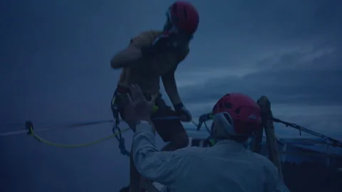 Lava Slackline 스톡 동영상 276660128