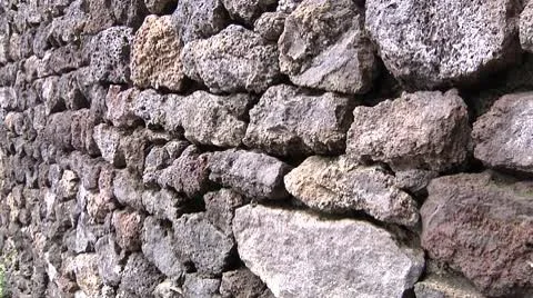 Lava Stone Wall Video stock 9854172