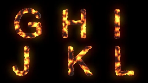 Lava text Stock Footage 75929549