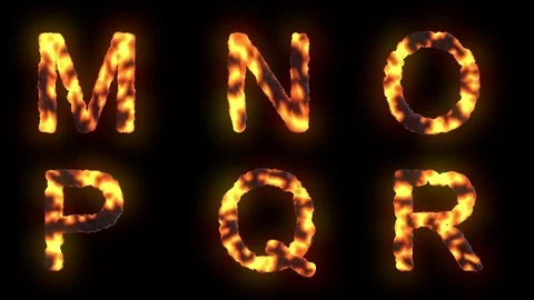 Lava text Stock Footage 75929611