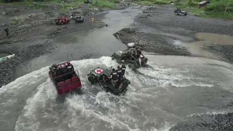 Lava Tour Merapi Stock Footage 240938679
