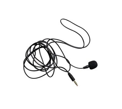 Lavalier Microphone with TRRS Jack Stock Photos