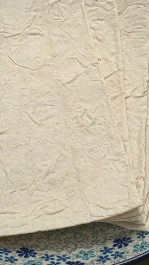 Lavash, Armenian flatbread. Vertical video. Stock Footage 279260464