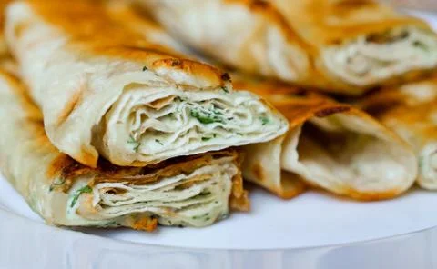 Lavash on the plate Foto stock