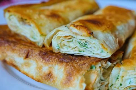 Lavash on the plate Foto stock