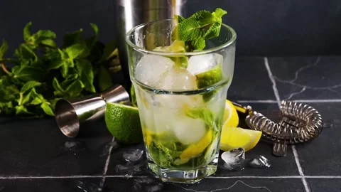 Lavazza mojito mocktail Stock Footage 201538880