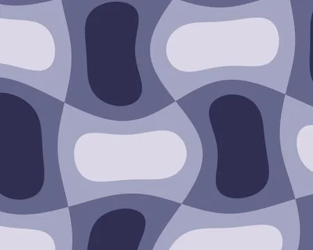 A lavender abstract composition features broad undulating bands and rounded.. Stock Illustration