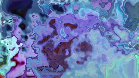 Lavender and Indigo Cosmic Fluid Art Stock Footage 331978599