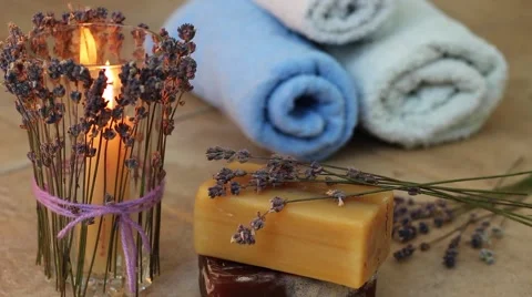 Lavender aromatherapy Vídeo Stock 65114131