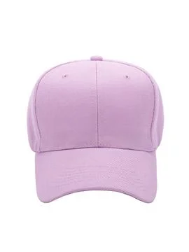 Lavender baseball cap front view Stock Photos