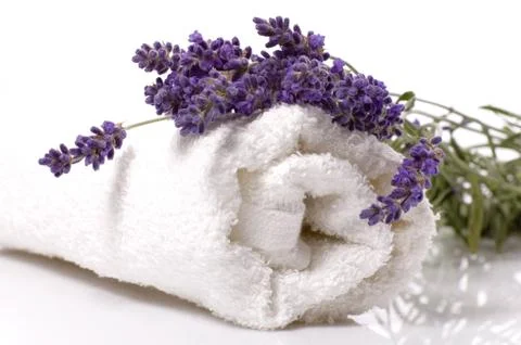 Lavender bath Stock Photos