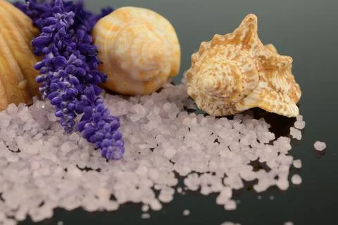Lavender Bath Salts Stock Photos