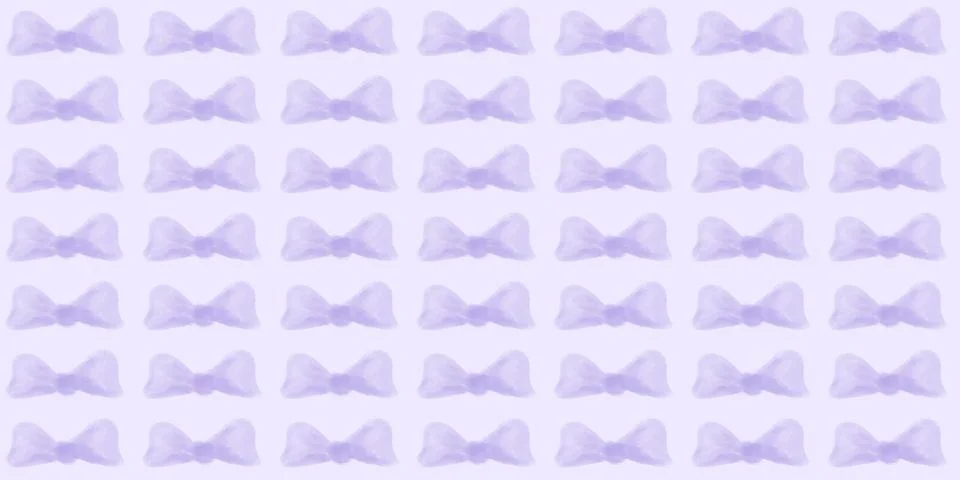 Lavender Bow Ribbon Repeat Pattern Stock Illustration