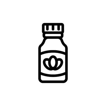 Lavender cream icon vector. Isolated contour symbol illustration 库存插图