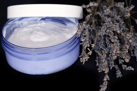 Lavender cream Stock Photos