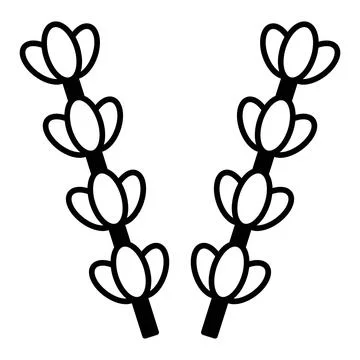 Lavender Dualtone Icon Stock Illustration