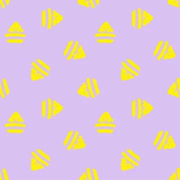 Lavender Easter Egg Seamless Pattern Background Stock Illustration