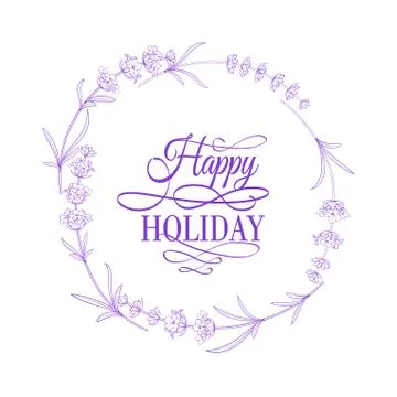 The lavender elegant card. Stock Illustration