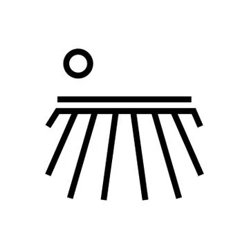 Lavender flower icon vector. Isolated contour symbol illustration 库存插图