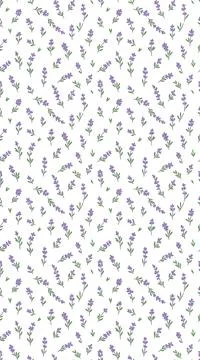 Lavender flower pattern a beautiful floral design for textiles. Stock Illustration