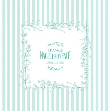 The Lavender frame line. Stock Illustration