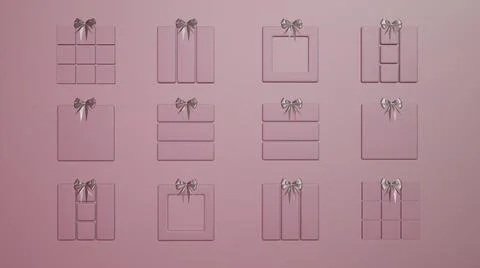 Lavender gift box background Stock Illustration