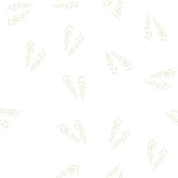 Lavender herb glyph seamless pattern Stock Illustration