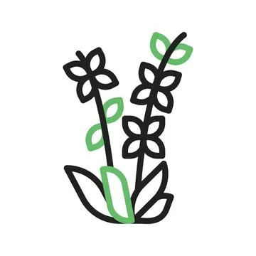 Lavender Icon Image. Stock Illustration