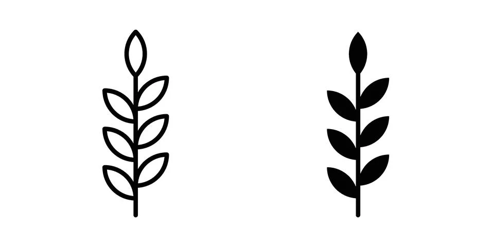 Lavender icon set, collection of vector icons Stock Illustration