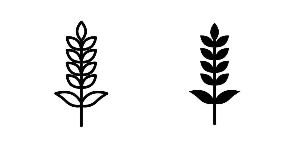 Lavender icon set. Vector EPS 10 Stock Illustration