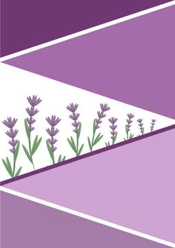 Lavender journal Stock Illustration