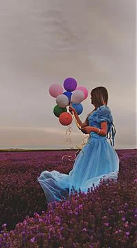 Lavender lady Foto stock