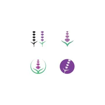 Lavender logo template Stock Illustration