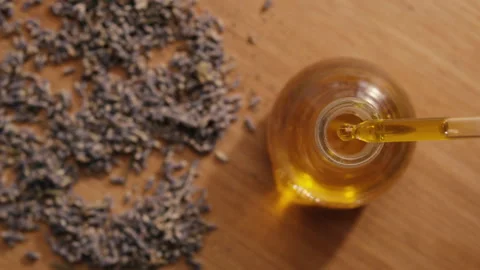 Lavender oil. Stock Footage 242761740