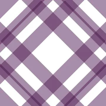 Lavender plaid pattern with white background Stock Illustration