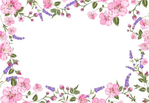 Lavender provence card Illustrazione stock