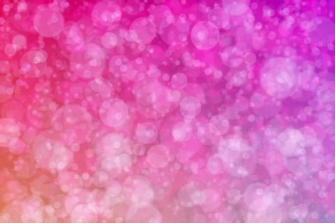 Lavender to raspberry abstract defocused background, circle shape bokeh patte Stock Illustration