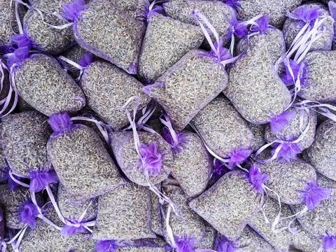 Lavender Sachet Background Stock Photos