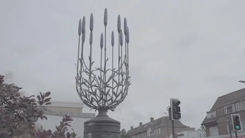 Lavender sculpture wallington sutton Stock Footage 116554470