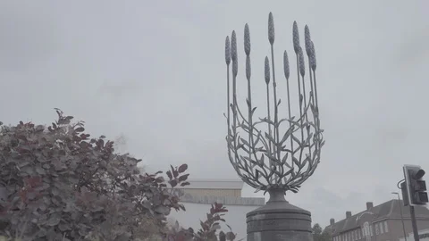 Lavender sculpture wallington sutton Video stock 116554489