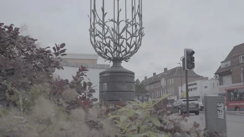 Lavender sculpture wallington sutton Stock Footage 116554661