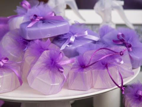 Lavender soap Stock Photos