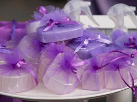 Lavender soap Stock Photos