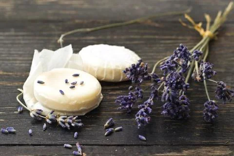 Lavender soap Foto stock