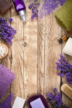 Lavender spa Stock Photos