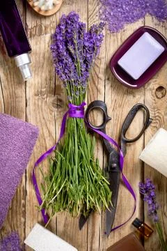 Lavender spa Stock Photos