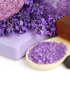 Lavender spa Stock Photos