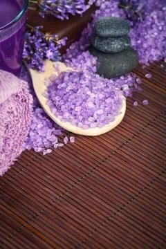 Lavender spa Stock Photos